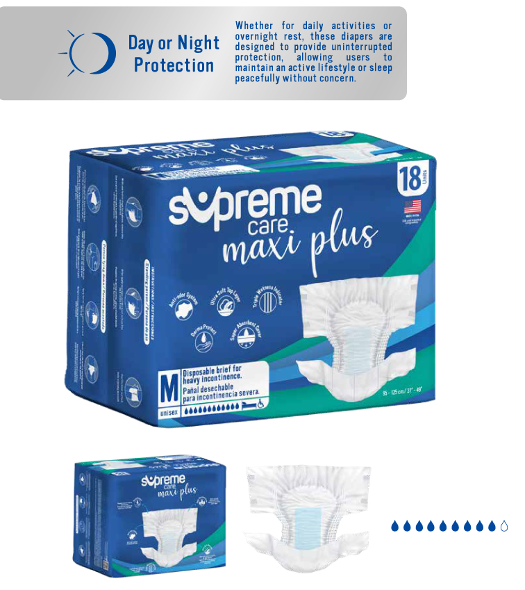 Supreme Care Maxi Plus (18 unidades)